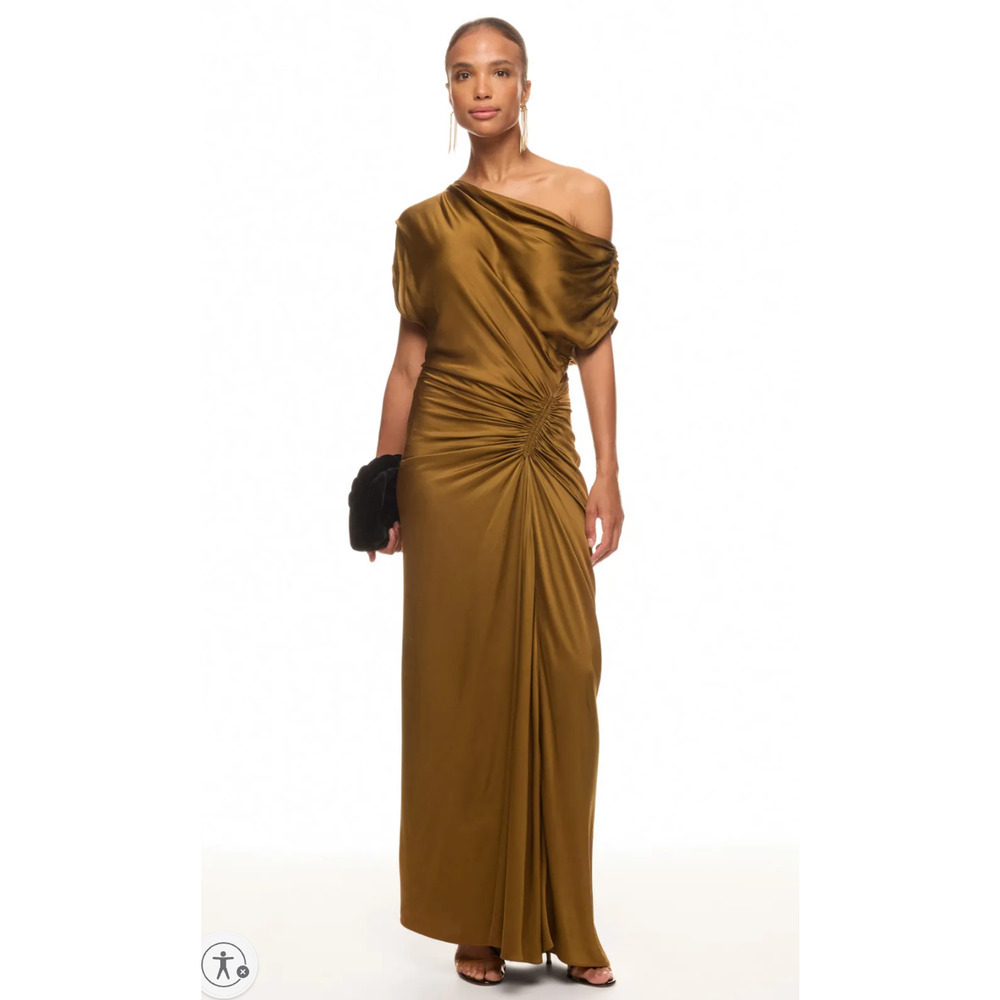A.L.C. Penny Asymmetric Dress in Brown Size 2